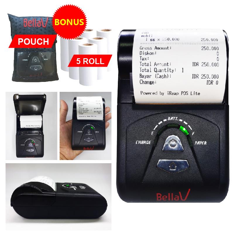 PRINTER BLUETOOTH THERMAL BELLAV ZCS 103 SUPPORT PAYTREN i REAP POS DLL + 5 ROLL KERTAS