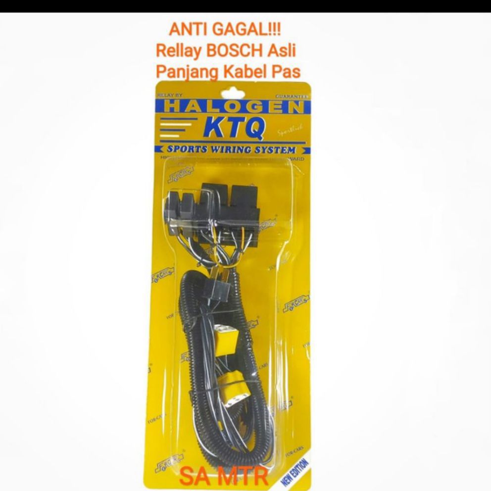 kabel set 2 relay lampu mobil H4 bosch original Lazada Indonesia