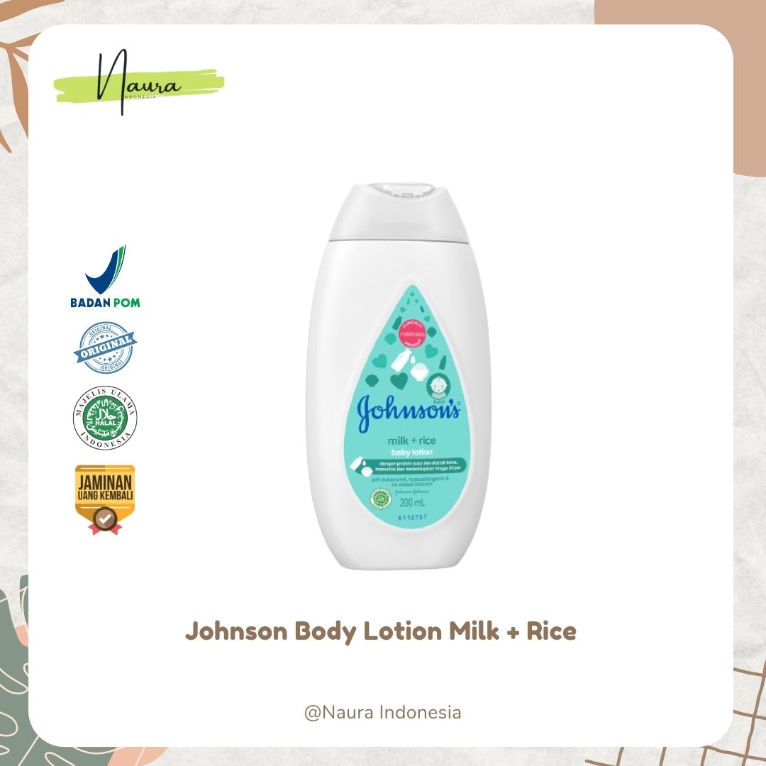 Johnson Baby Lotion Milk + Rice 2 Varian Lazada Indonesia