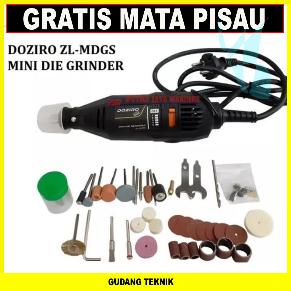 MINI DIE GRINDER SET DOZIRO MESIN BOR TUNER PORTING ROTARY TOOL KIT