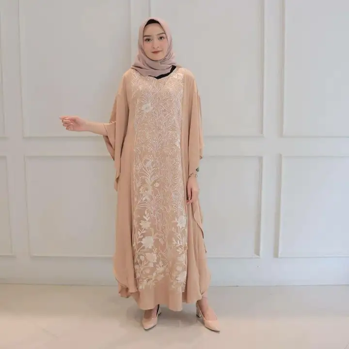 Bisa Cod Mikayla Kaftan Baju Gamis Wanita Muslimah Terbaru 2020 Modern Dress Moscrepee Gamis Trendy Gaun Brokat Brukat Modern Casual Baju Modis