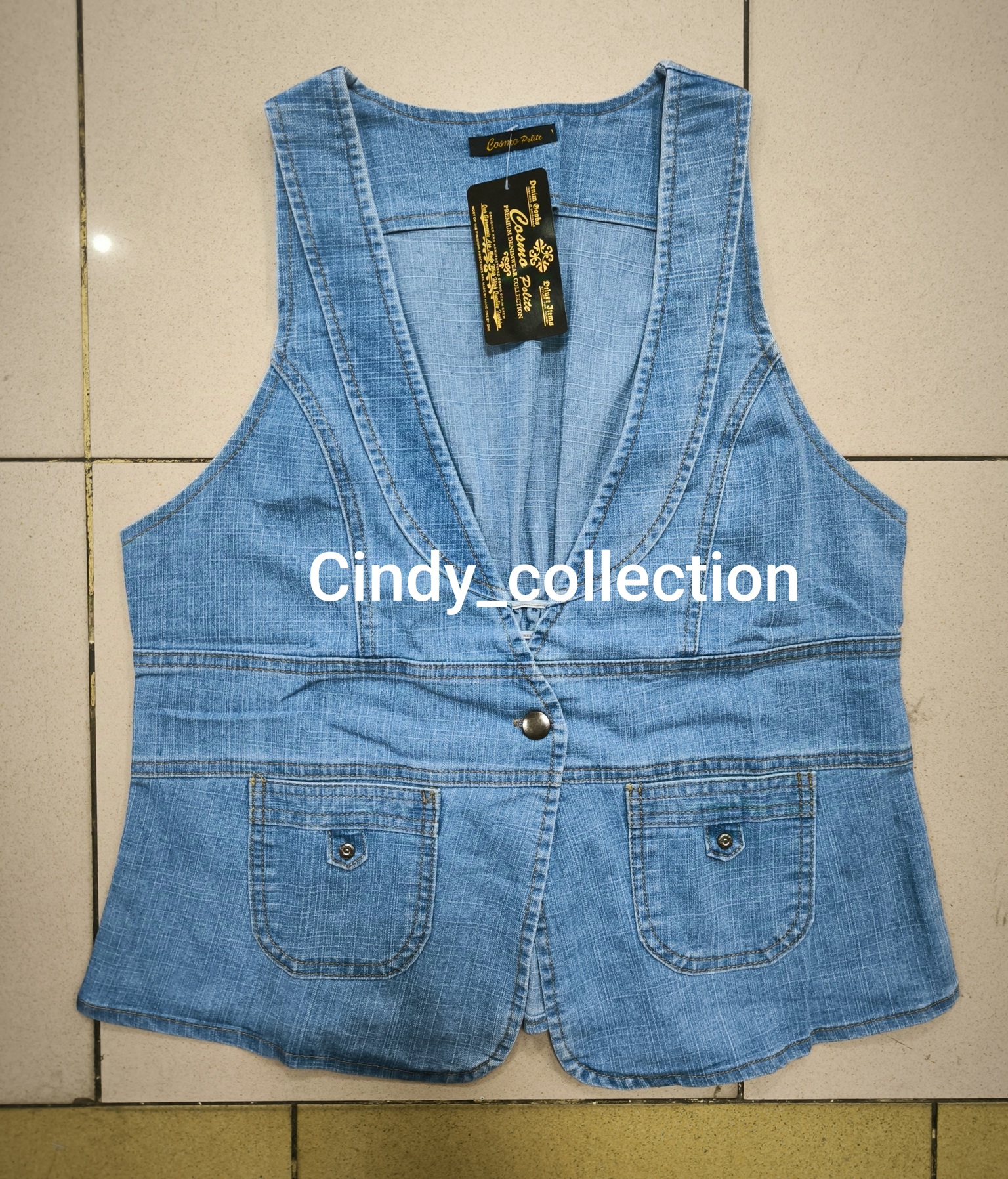 Rompi Women Denim Vest ROMPI JEANS WANITA ROMPI LEPIS ROMPI DENIM