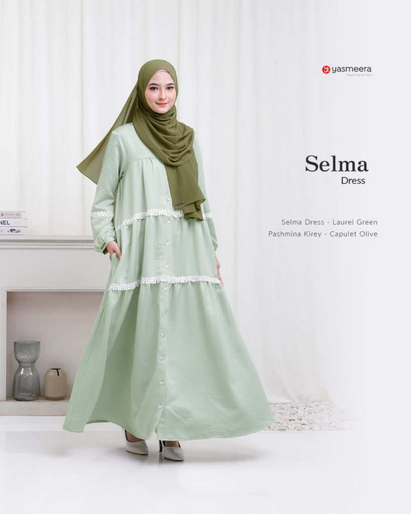 Yasmeera Gamis Selma Wanita Dewasa Bahan Primavera Airflow Premium
