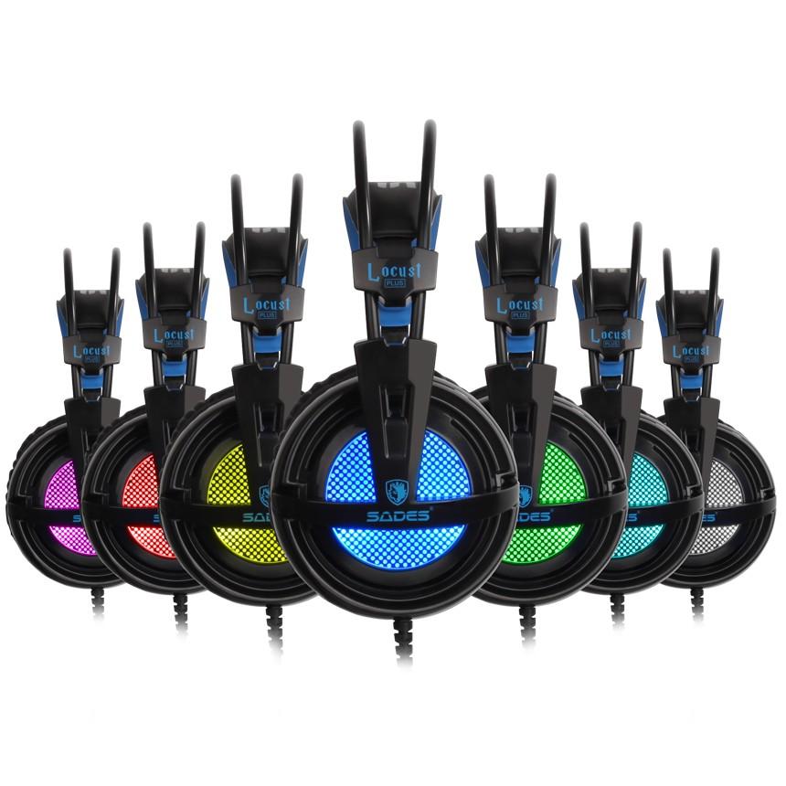 Sades Headset Rgb SADES SA-810 Multi Platform Gaming Headset Mic