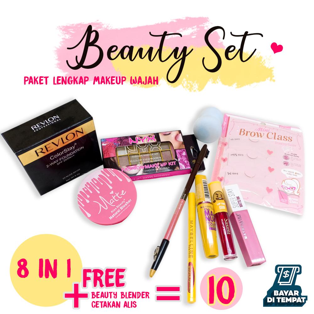 Set Makeup Paket Makeup Lengkap murah set kecantikan kosmetik eyeshadow  foundation blush lipstick liptint pensil alis mascara eyeliner PAKET LENGKAP  HEMAT WAJAH PROMO 11.11 | Lazada Indonesia