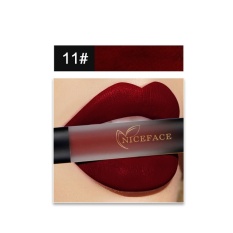 1 Pcs Makeup Liquid Matte Lipstik Tint Lip Gloss Velvet Tahan Air Lip Balm Tahan Lama Make-up Tato Kosmetik 18 Warna-Intl