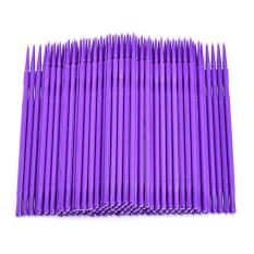 100 Pcs Tahan Lama Mikro Eyelash Swab Ekstensi Individu Mascara (Ungu)-Internasional