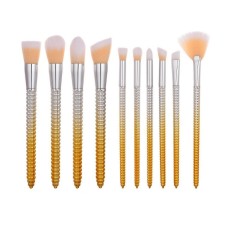 10 Pcs Modis Mermaid Jagung Desain Bentuk Pegangan Membuat Hingga Brushes untuk Foundation Alis Eyeliner Tersipu Malu Cosmetic Concealer Riasan Brushes set-Internasional