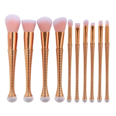 10 Pcs/set Mermaid Seri Mata Riasan Kuas Foundation Eyeshadow Alat Kecantikan-Internasional