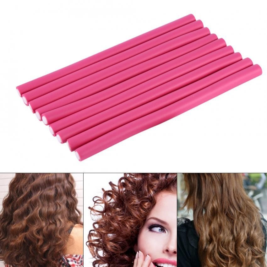 10 Pcs/set Lembut Rambut Curler Alat Penggulung DIY Rambut Gaya Bendy Alat Penggulung-Internasional