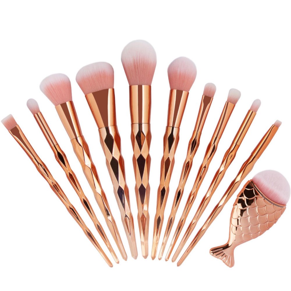 Kuas Makeup 11 Pcs Untuk Berbagai Fungsi Warna Pink Kuas Makeup 11 Pcs Untuk Berbagai Fungsi Warna Pink