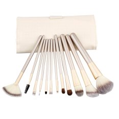 12 Pcs LB Makeup Brushes Set Powder Foundation Eyeliner Bibir Kosmetik