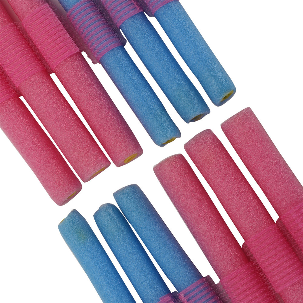 12 Pcs Lembut Pengeriting dari Busa Pembuat Tekuk Puntir Rambut Alat DIY Styling Rol Rambut