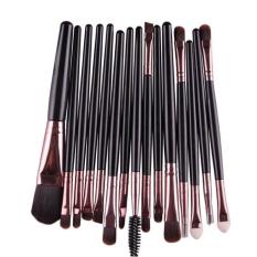 15 Pcs/sets Eye Shadow Foundation Alis Kuas Bibir Makeup Alat Sikat Hitam-Intl