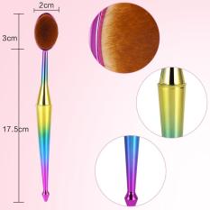 1 PC Bergaya Oval Mermaid Makeup Blush Eyeliner Concealer Alas Bedak Padat (Warna-warni)-Intl