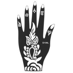 1Pcs India Henna Temporary Tattoo Stencils For Hand Leg Arm Feet Body Art Decal S108L