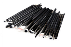 20 Pcs Pro Makeup Set Powder Foundation Eyeshadow Eyeliner Kuas Bibir Kosmetik (hitam)