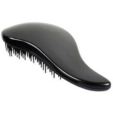 2016 Fashion Magic Detangling Handle Shower Rambut Sisir Comb Salon Styling Tamer Alat (Hitam)