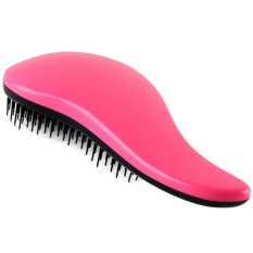 2016 Fashion Magic Detangling Handle Shower Rambut Sisir Comb Salon Styling Tamer Alat (Pink)