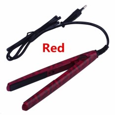2017 Mini EU Elektronik Pelurus Rambut Keramik Straighteningiron Alat 220 V Merah Jual Panas Baiguan WT10053-Internasional