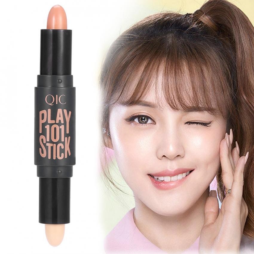 3 Warna Double-Sided Highlighter V Face Contour Stick Facial Blemish Kamuflase Concealer Pen-Intl