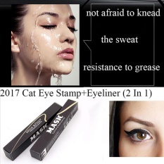 3.5 Ml Wanita Bersayap Hitam Eyeliner Cair Seal Stamp Waterproof Makeup Kosmetik Eye Liner Pensil Detik Digunakan Cepat Kering -Intl