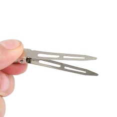 3 Ukuran Opsional Bagian Bebek Klip Stainless Steel Hairdressing Accessories Salon Barber Alat Potong Rambut Klem-Internasional