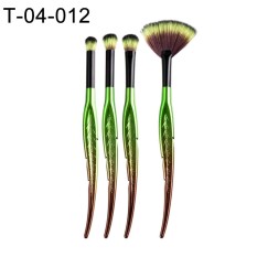 4/8/10 Pcs Tinggalkan Shape Eyeshadow Powder Dasar Kosmetik Kecantikan Makeup Brushes Set T-04-012-Intl