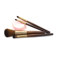4 Pcs Make Up PRO Set Kuas Alas Bedak Perona Bibir With Pensil Alat Sikat-Internasional