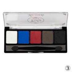 5 Warna Plate Makeup Eye Shadow Blush Warna Piring-Internasional