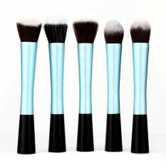 5 Pcs Makeup Gaya Yang Berbeda Powder Blush Brush Foundation Kosmetik Alat Biru