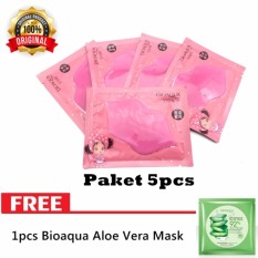 5pcs Masker Bibir Collagen Nourish Lips Membrane Mask - Masker Bibir Pink