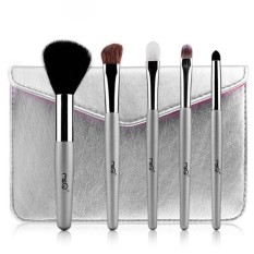 5 Pcs Portable Pensil Alis Mata Kosmetik Makeup Brush Set Kit + Pouch Bag-Intl