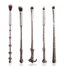 5 Pcs Profesional Makeup Brush Set untuk Kontur Sorot Eye Shadow Concealer Maskara Alis Eyeliner Wajah Kuas Kosmetik Kit Beauty Alat-Internasional