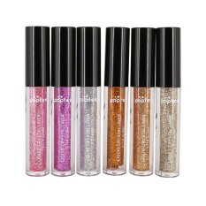 6 Pcs Metallic Shiny Smoky Eyes Eyeshadow Waterproof Glitter Liquid Eyeliner A - intl