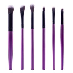 6 Pcs Makeup Brushes Set Powder Foundation Eyeliner Kuas Bibir (Ungu)-Intl
