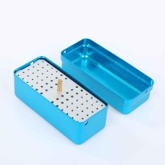 72 Lubang Dental Bur Burs Dudukan Blok Autoclave Disinfeksi Box-Intl