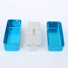 72 Lubang Bur Gigi Kotak Penyimpanan 135℃ Autoclave Disinfeksi-Intl