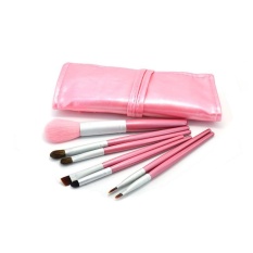 7 Pcs Profesional Rambut Kuda Kosmetik Foundation Makeup Brushes untuk Pemula Hz0012 (pink)-Intl