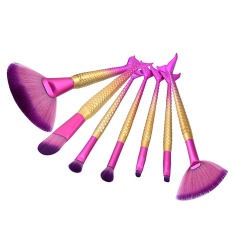 7 Pcs Profesional Makeup Brush Set untuk Kontur Sorot Eye Shadow Lip Concealer Maskara Alis Eyeliner Wajah Kuas Kosmetik Kit Alat Kecantikan-Intl