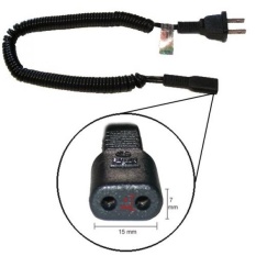 AC Shaver Cord Cocok dengan Banyak Norelco, Braun, Remington dan Lainnya (Periksa Pengukuran atau Alat Cukur Daftar untuk Kompatibilitas)-Intl