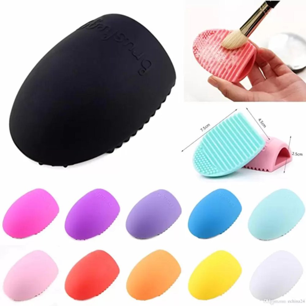 AIUEO - Brush Egg Cleaning Brush Tool Beauty Makeup Tools - Multicolor AIUEO - Brush Egg Cleaning Brush Tool Beauty Makeup Tools - Multicolor