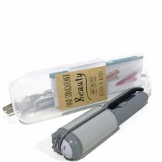 AIUEO Kemier Karakter ANIMAL Totoro Beauty 2 in 1 Catok Mini Rambut Lurus Curly - Grey