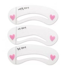 AIUEO Mini Brow Class Cetakan Alis - Eyebrow Stencil - Cetak Alis Isi 3 Pcs