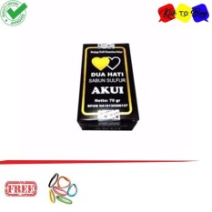 Akui Sabun Belerang Asli Obat Penyakit Kulit Obat Gatal Original BPOM - 1 Pcs + Free Klik to Buy Ikat Rambut - 1 Pcs