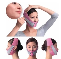 Anti Kerut Setengah Wajah Angkat V Face Line Slim Up Slimming Pipi Sabuk Masker Wln1-Intl