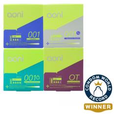 Aoni Kondom Latex Tertipis di Dunia - Four Play Combo Pack (4 Box)