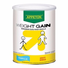 Appeton Weight Gain Adult vanilla - 450 gr, susu tinggi protein rasa vanilla / susu penambah berat badan / susu penggemuk badan / appeton- 1 pcs