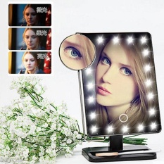 Arctic Land Beauty Ready Stock Membuat Up Vanity Illuminated Desktop Meja Makeup Berdiri Cermin dengan 21 LED Cahaya-Intl
