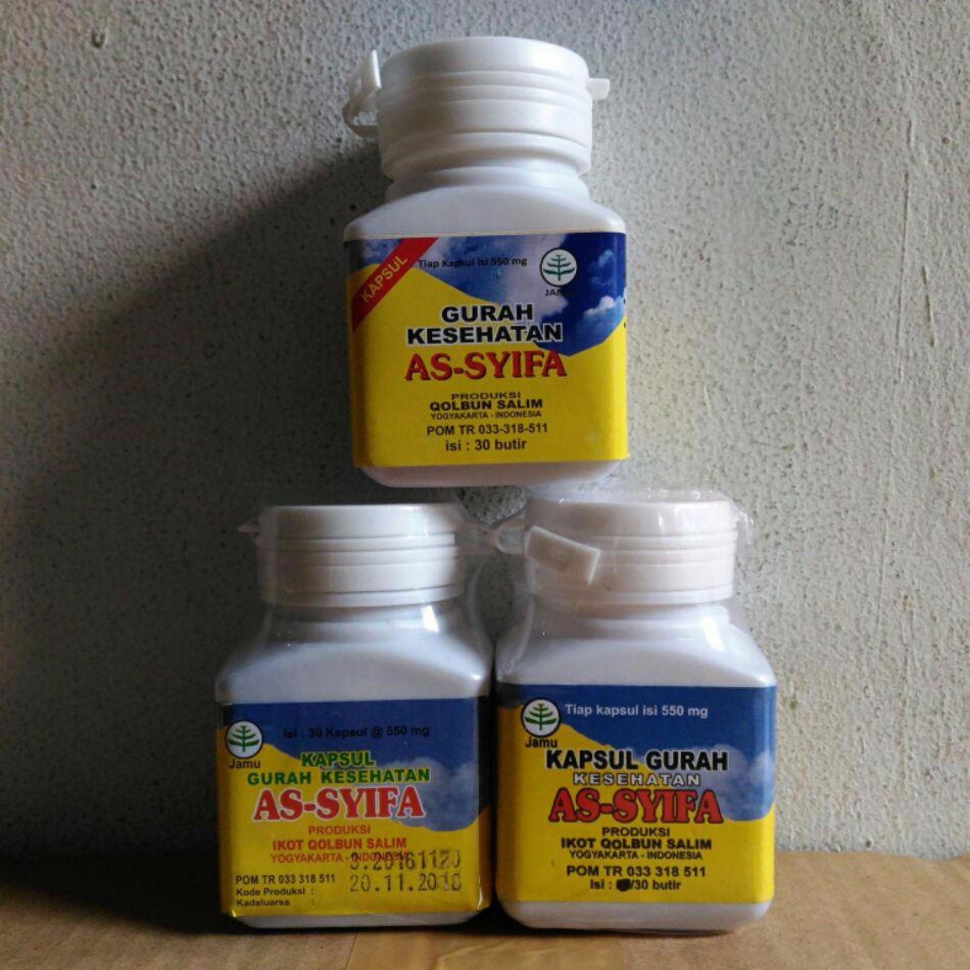 Asy Syifa Kapsul Gurah Herbal Sesak nafas (paket 3 botol)